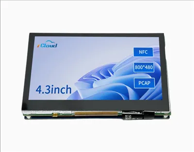 4,3-calowy wyświetlacz LCD NFC z interfejsem HDMI i ekranem dotykowym o rozdzielczości 800*480